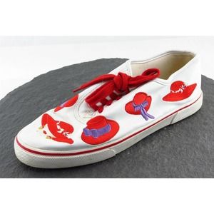 Sabastino Women Sz 9 M White‎ Lace Up Fashion Sneakers Synthetic Shoe